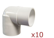 Dura 1.0 in. Street 90 Degree Elbow 10 pack 409-010x10